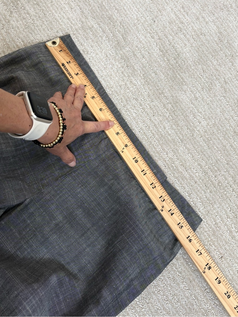Escada Wool Silk Linen Blend Wide Leg Trouser Pant Size 38 US 8 Mid Rise Classic - Picture 6 of 13